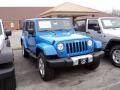 2011 Cosmos Blue Jeep Wrangler Unlimited Sahara 4x4  photo #2