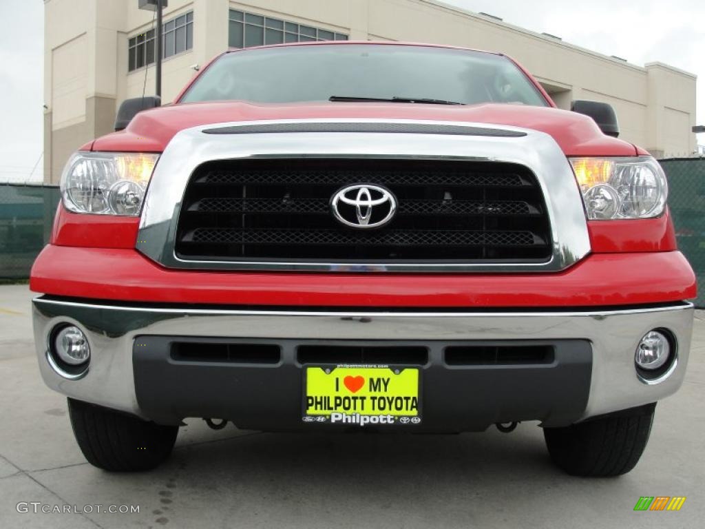 2008 Tundra Double Cab - Radiant Red / Black photo #9