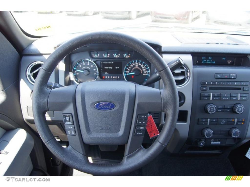 2011 F150 XLT SuperCab - Blue Flame Metallic / Steel Gray photo #27