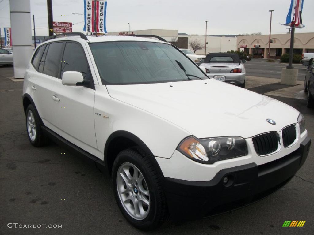 Alpine White BMW X3