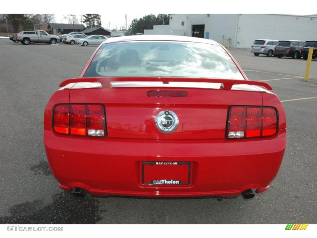2007 Mustang GT Premium Coupe - Torch Red / Medium Parchment photo #5
