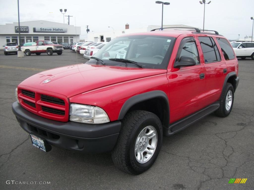 2003 Durango Sport 4x4 - Flame Red / Dark Slate Gray photo #3