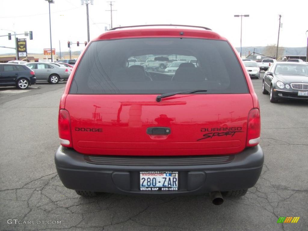 2003 Durango Sport 4x4 - Flame Red / Dark Slate Gray photo #6