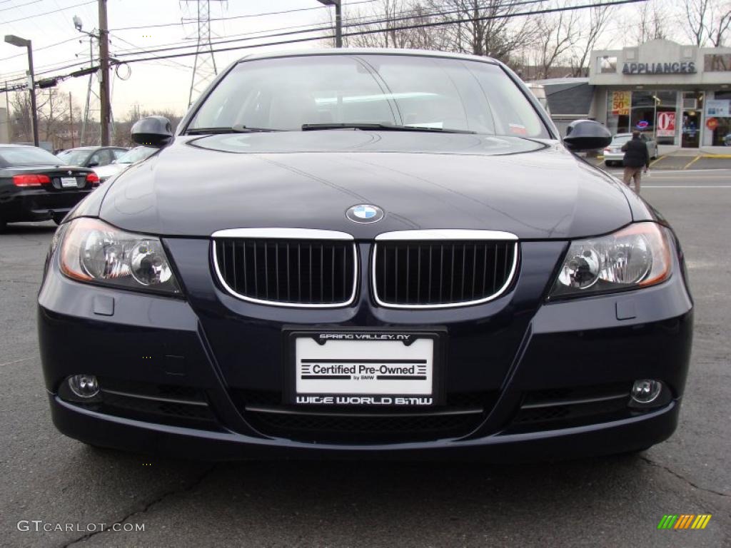 2008 3 Series 328xi Sedan - Monaco Blue Metallic / Beige photo #2