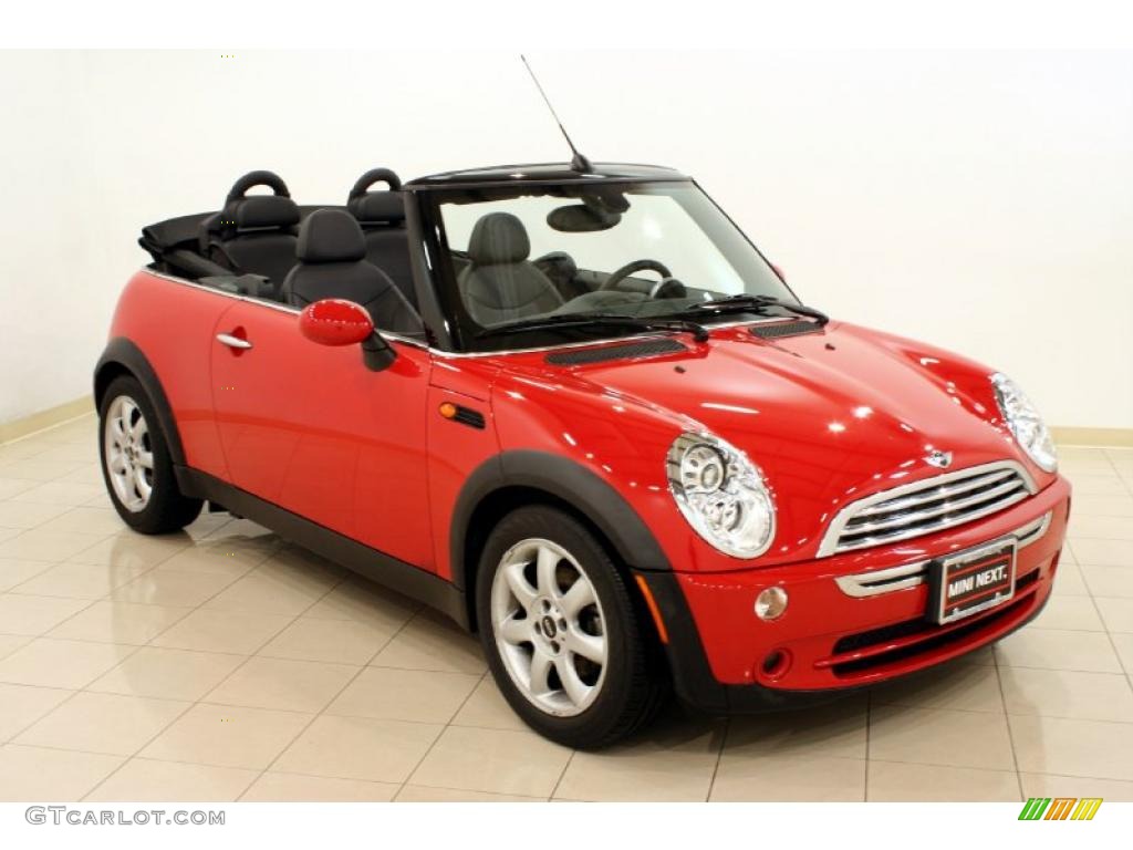 2008 Cooper Convertible - Chili Red / Panther Black photo #1