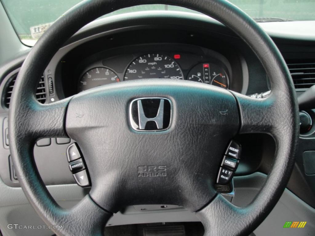 2002 Honda Odyssey EX-L Quartz Gray Steering Wheel Photo #47567009