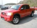 2010 Red Alert Nissan Titan PRO-4X Crew Cab 4x4  photo #7