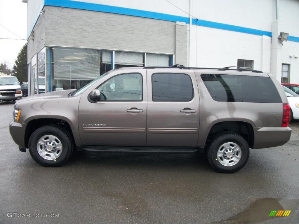 Mocha Steel Metallic 2011 Chevrolet Suburban 2500 LT 4x4 Exterior Photo #47568830