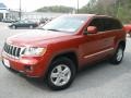 2011 Inferno Red Crystal Pearl Jeep Grand Cherokee Laredo  photo #7