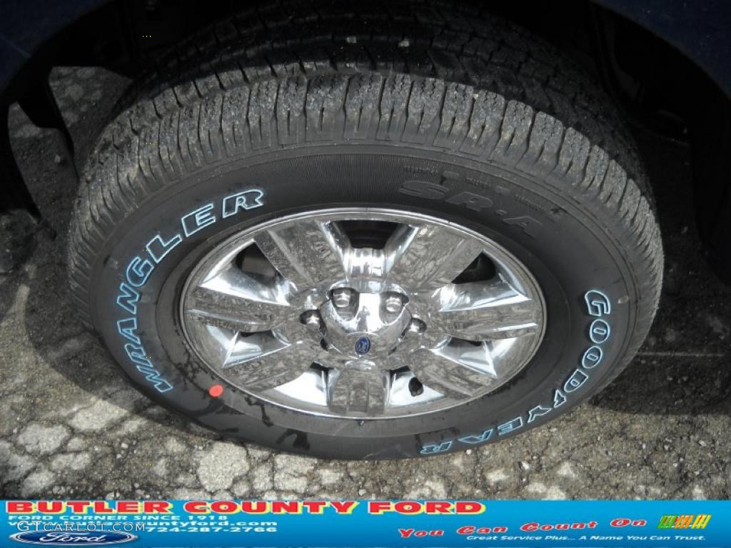 2011 F150 XLT SuperCrew 4x4 - Dark Blue Pearl Metallic / Steel Gray photo #17