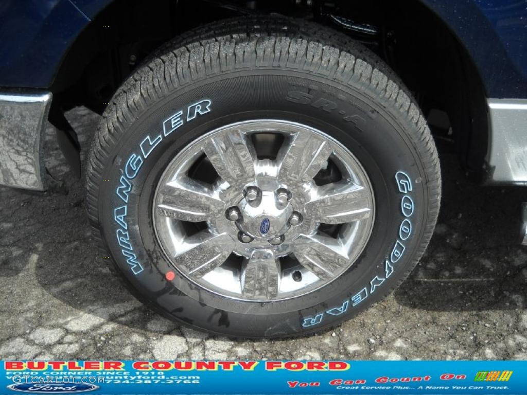 2011 F150 XLT SuperCrew 4x4 - Dark Blue Pearl Metallic / Steel Gray photo #18