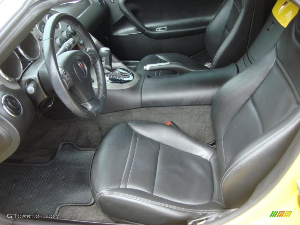 Ebony Interior 2007 Pontiac Solstice Roadster Photo #47570093