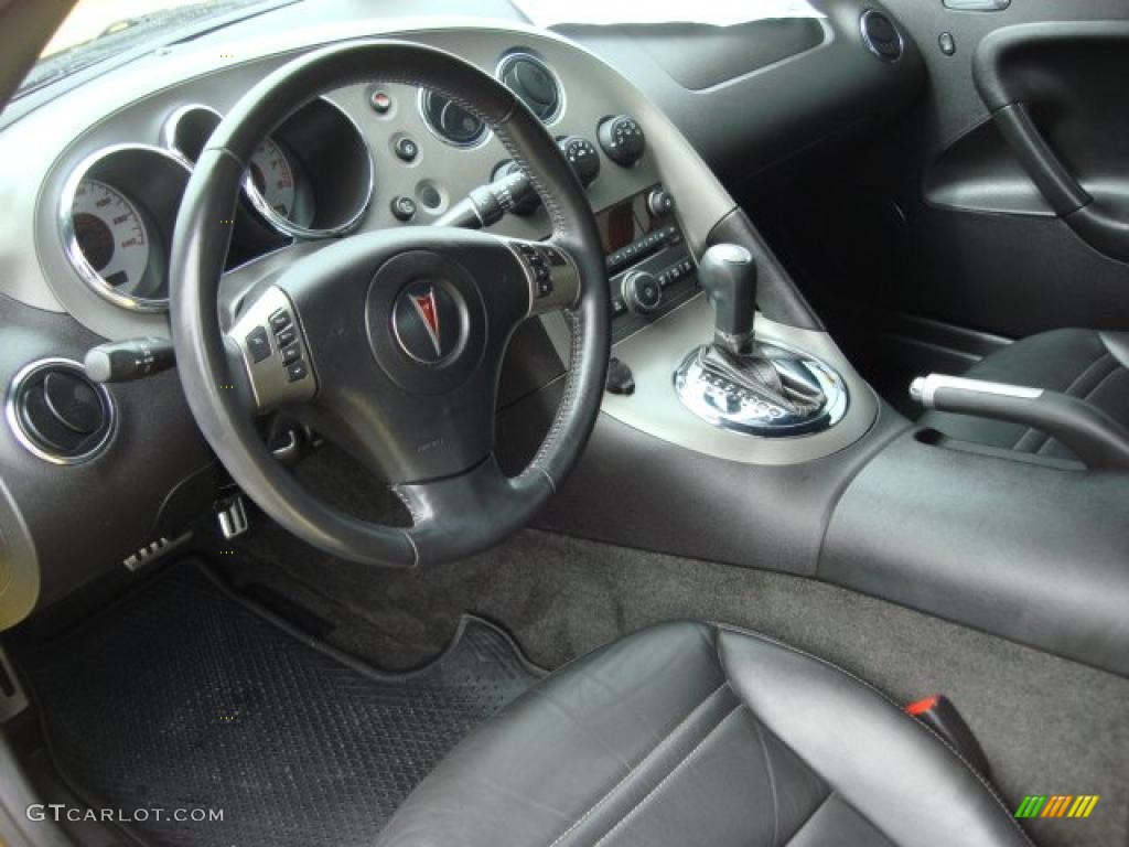 Ebony Interior 2007 Pontiac Solstice Roadster Photo #47570108