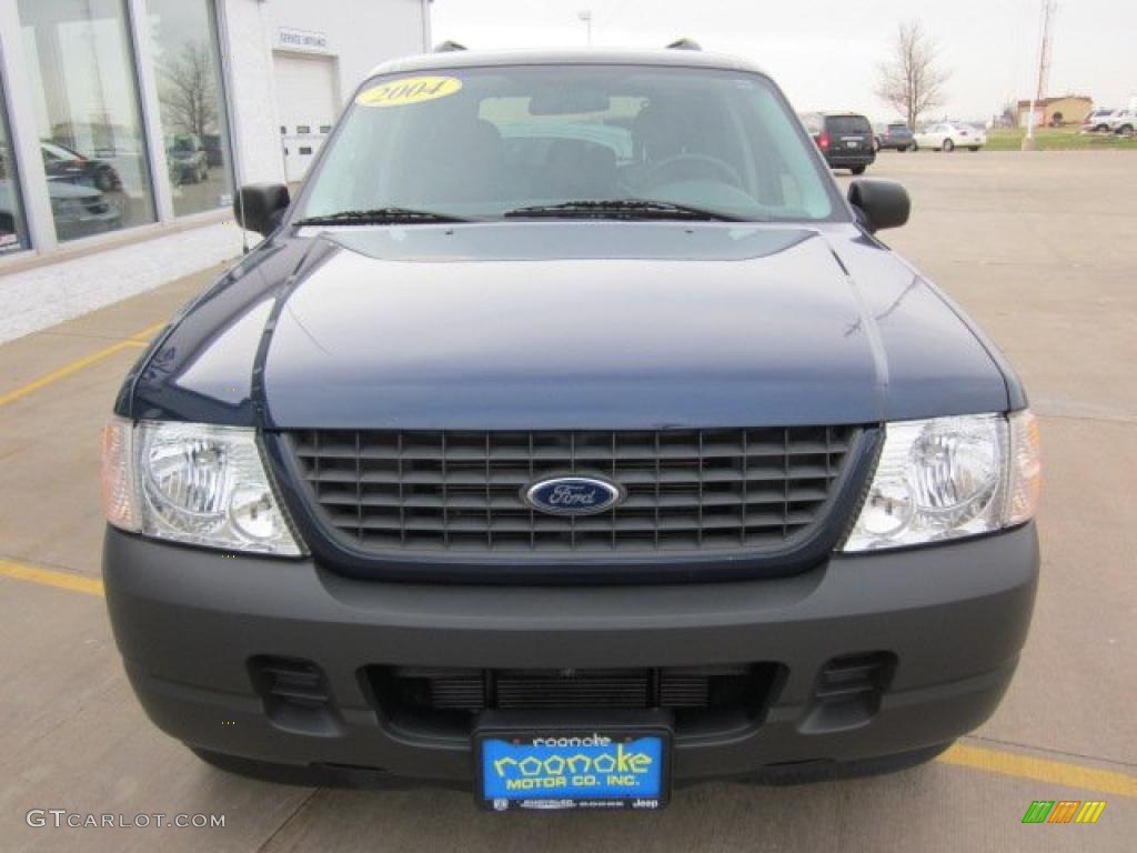 2004 Explorer XLS 4x4 - Dark Blue Pearl Metallic / Medium Parchment photo #3