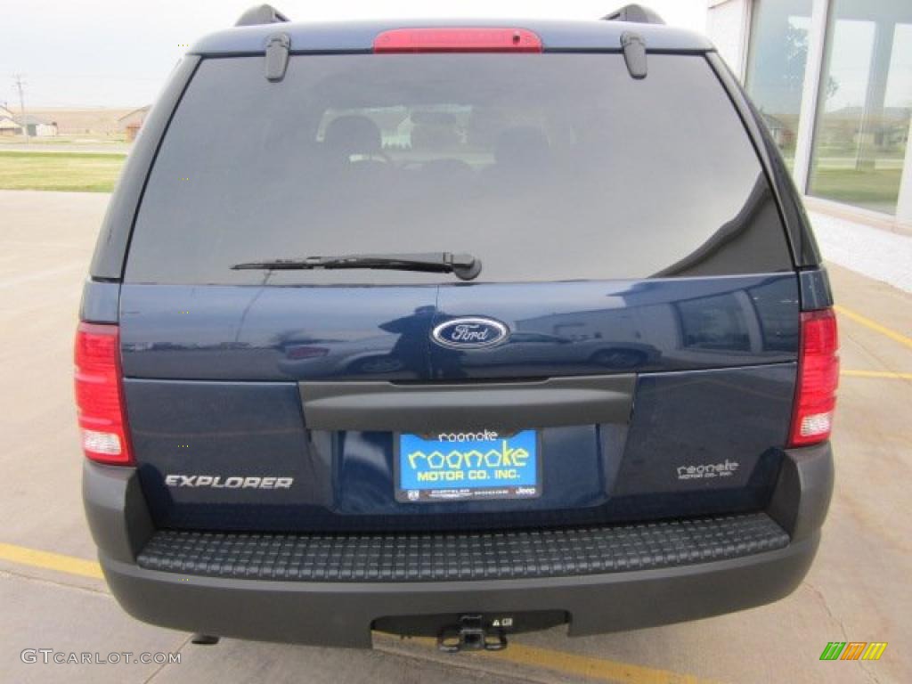2004 Explorer XLS 4x4 - Dark Blue Pearl Metallic / Medium Parchment photo #4