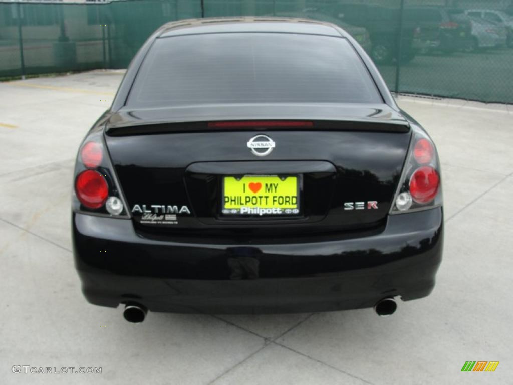 2006 Altima 3.5 SE-R - Super Black / Charcoal photo #4