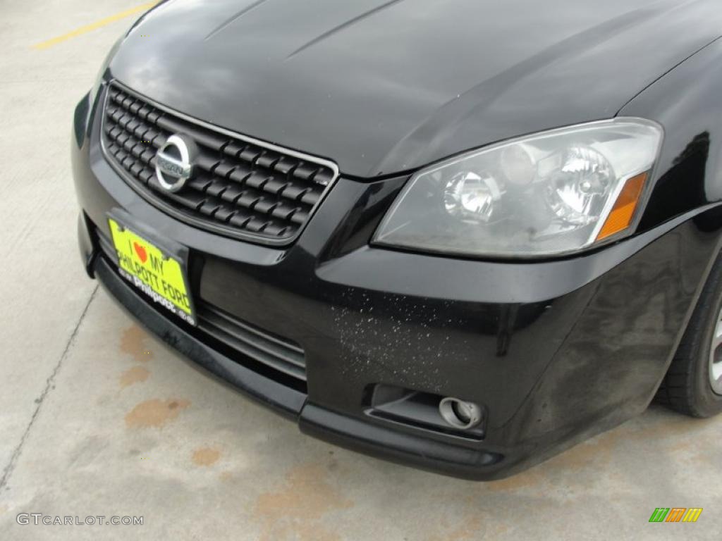 2006 Altima 3.5 SE-R - Super Black / Charcoal photo #12