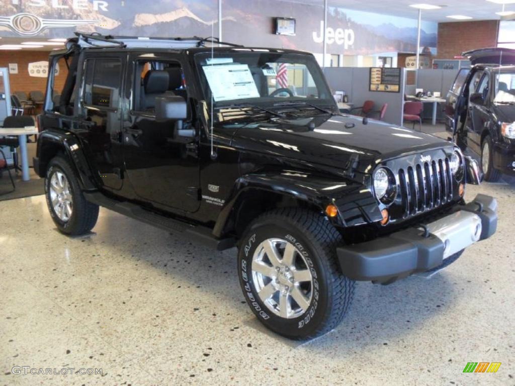 Black 2011 Jeep Wrangler Unlimited Sahara 70th Anniversary 4x4 Exterior Photo #47572814
