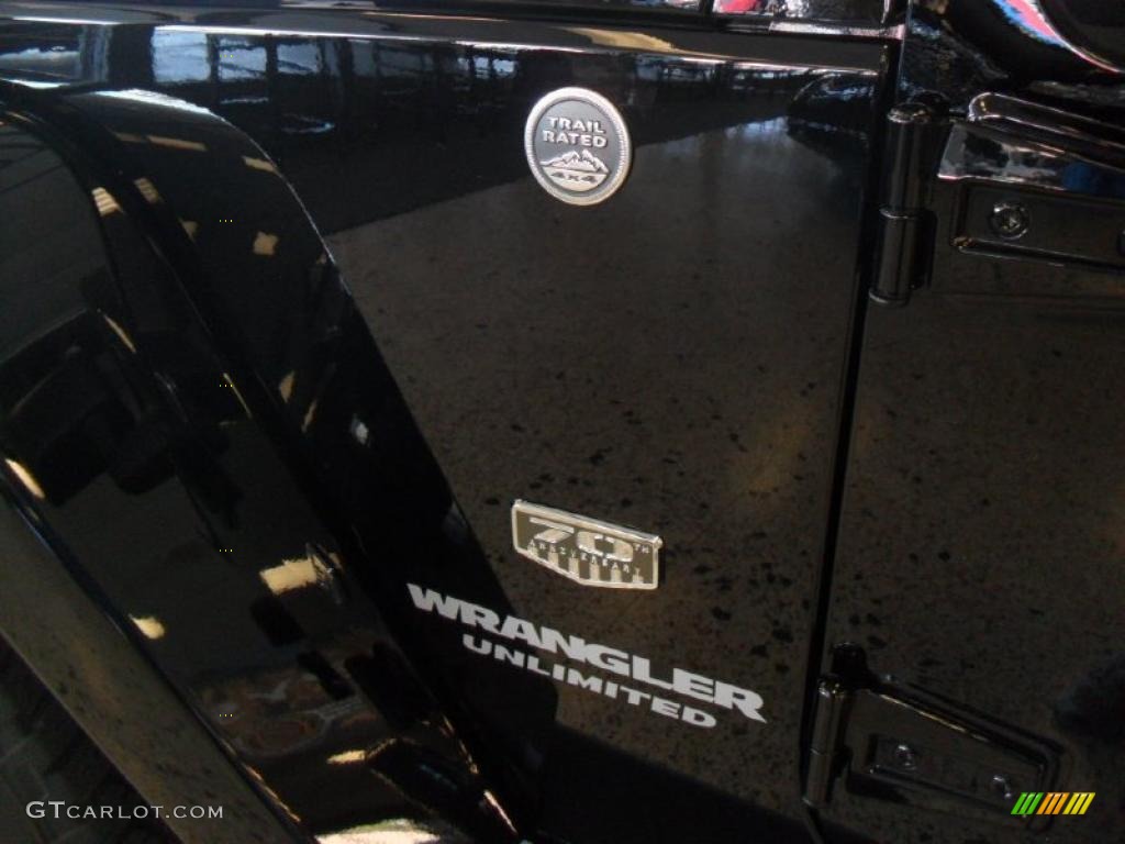 2011 Jeep Wrangler Unlimited Sahara 70th Anniversary 4x4 Marks and Logos Photo #47572847