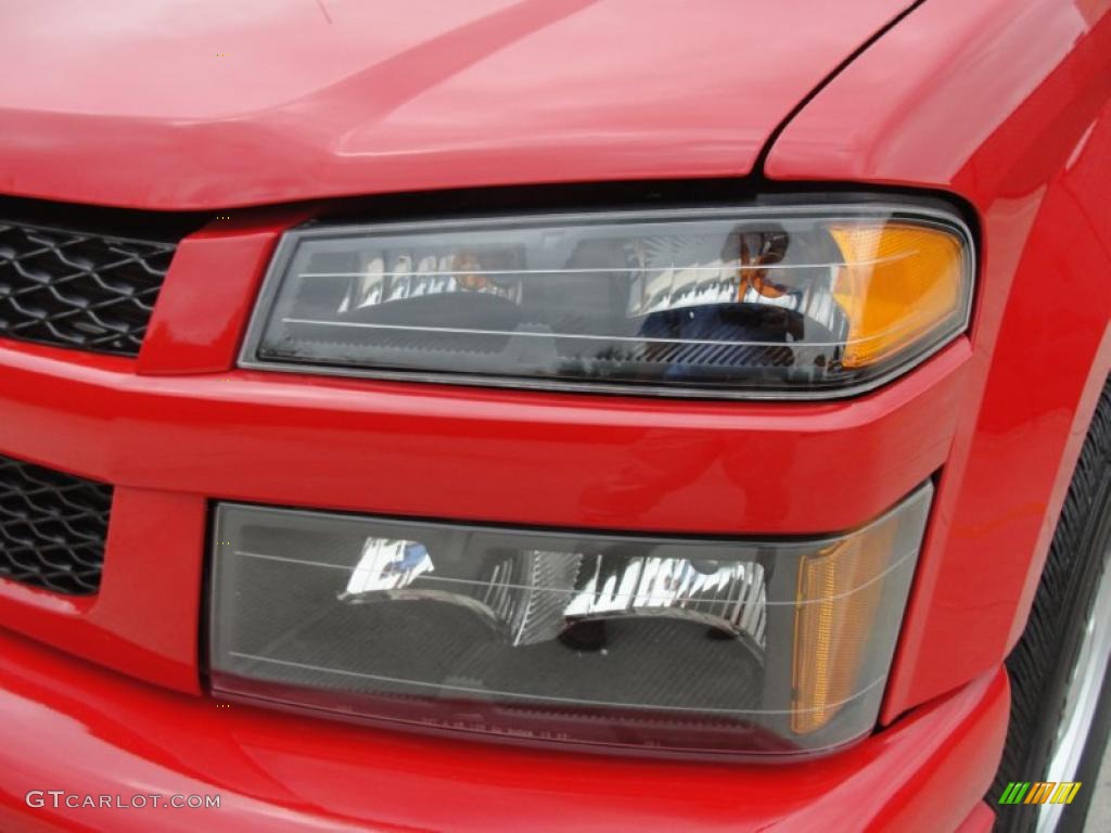 2008 Colorado Work Truck Regular Cab - Victory Red / Medium Pewter photo #10