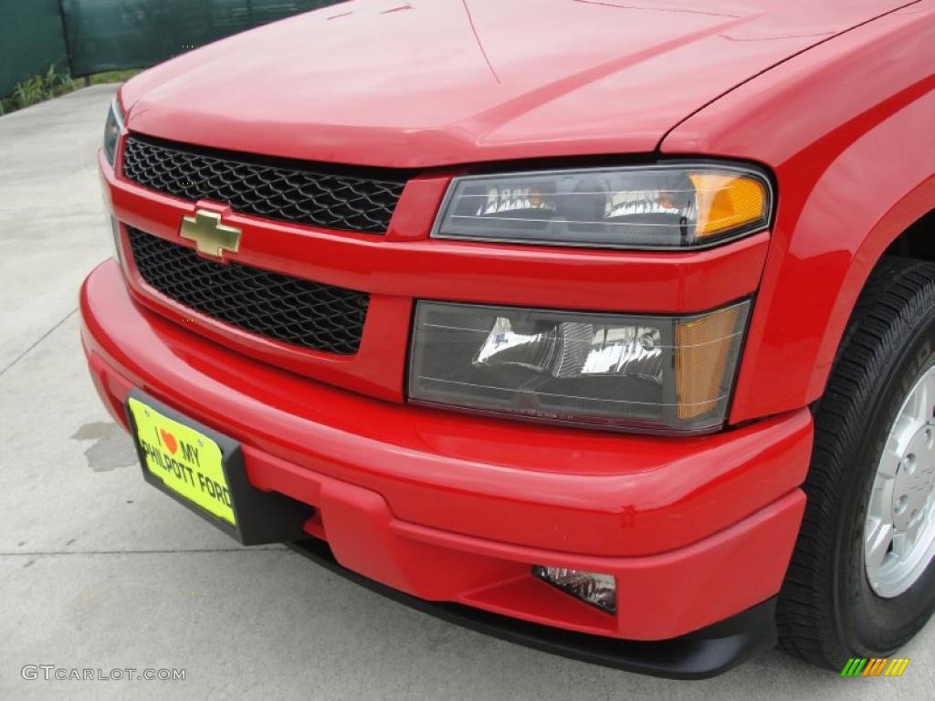 2008 Colorado Work Truck Regular Cab - Victory Red / Medium Pewter photo #11