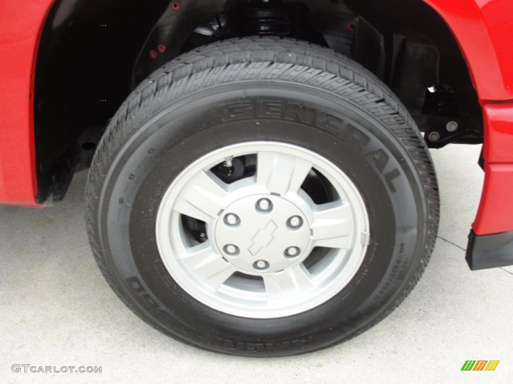 2008 Colorado Work Truck Regular Cab - Victory Red / Medium Pewter photo #15