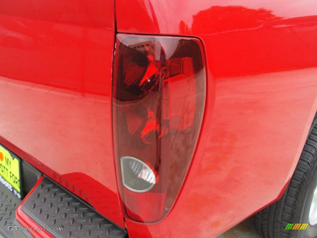 2008 Colorado Work Truck Regular Cab - Victory Red / Medium Pewter photo #18