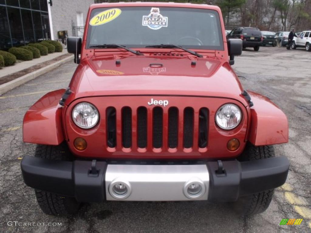 2009 Wrangler Unlimited Sahara 4x4 - Red Rock Crystal Pearl / Dark Slate Gray/Medium Slate Gray photo #5