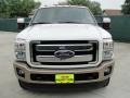 2011 White Platinum Tri-Coat Metallic Ford F350 Super Duty King Ranch Crew Cab 4x4 Dually  photo #8