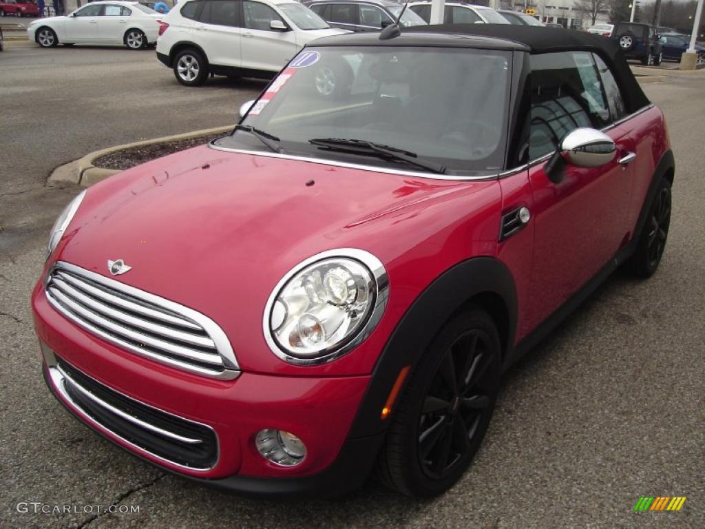 2011 Cooper Convertible - Chili Red / Carbon Black photo #1