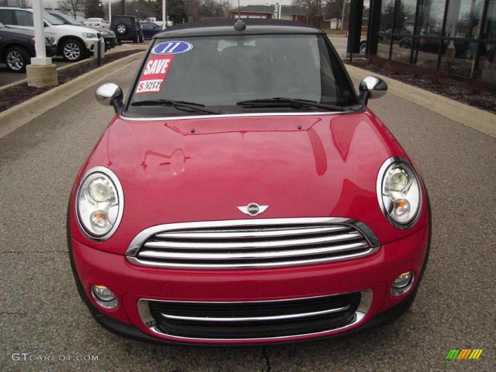 2011 Cooper Convertible - Chili Red / Carbon Black photo #2