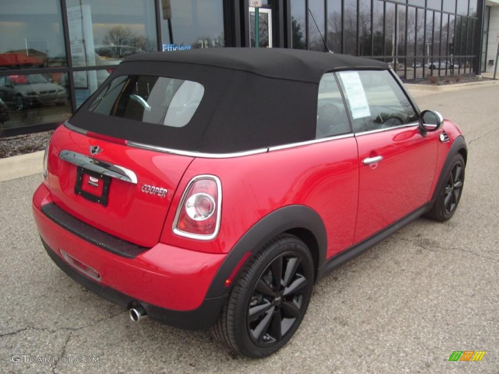 2011 Cooper Convertible - Chili Red / Carbon Black photo #5
