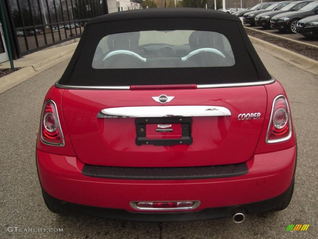 2011 Cooper Convertible - Chili Red / Carbon Black photo #6