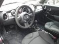 Carbon Black 2011 Mini Cooper Convertible Interior Color