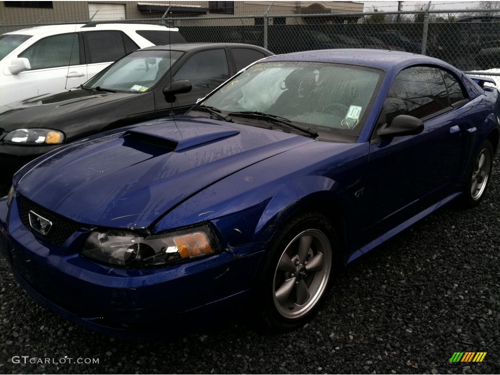2003 Mustang GT Coupe - Sonic Blue Metallic / Dark Charcoal photo #1