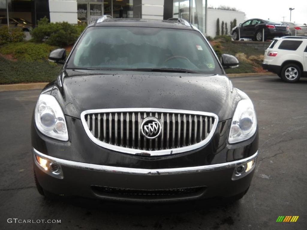 2011 Enclave CXL AWD - Carbon Black Metallic / Ebony/Ebony photo #11