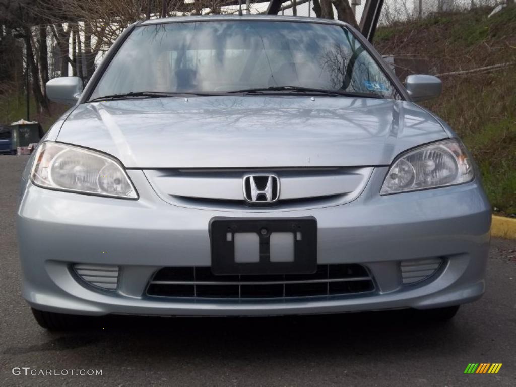 2004 Civic Hybrid Sedan - Opal Silver Blue Metallic / Gray photo #7