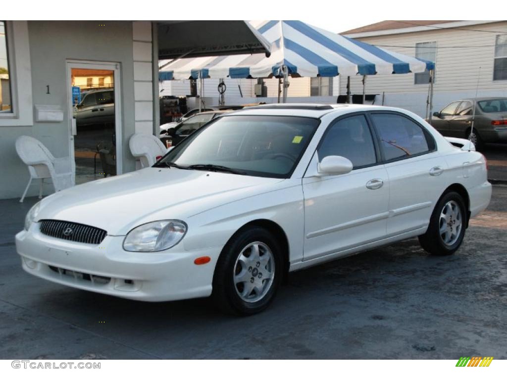 White Pearl Hyundai Sonata