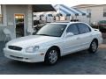 White Pearl 2001 Hyundai Sonata GLS V6 Exterior