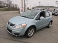 2009 Vapor Blue Metallic Suzuki SX4 Crossover AWD  photo #6