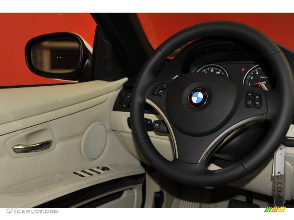 2011 3 Series 328i Convertible - Alpine White / Cream Beige Dakota Leather photo #13