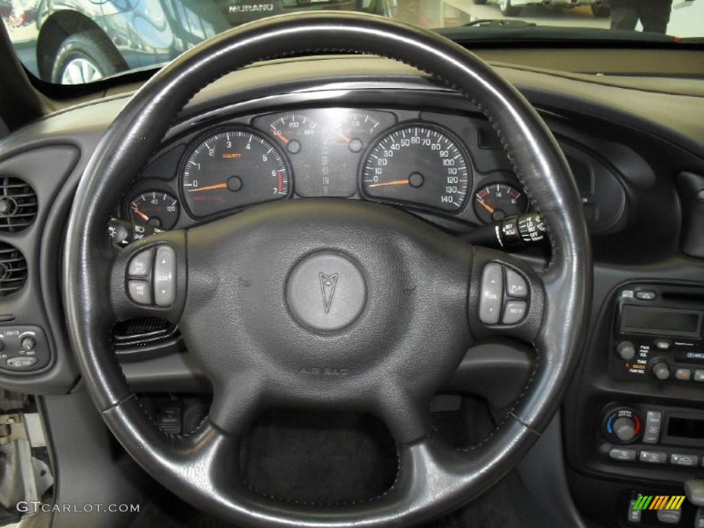 2002 Pontiac Bonneville SLE Dark Pewter Steering Wheel Photo #47585305