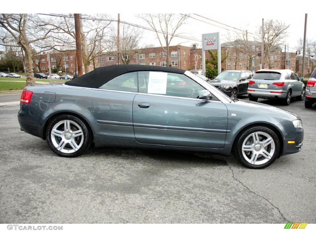 2008 A4 2.0T Cabriolet - Dolphin Grey Metallic / Black photo #6