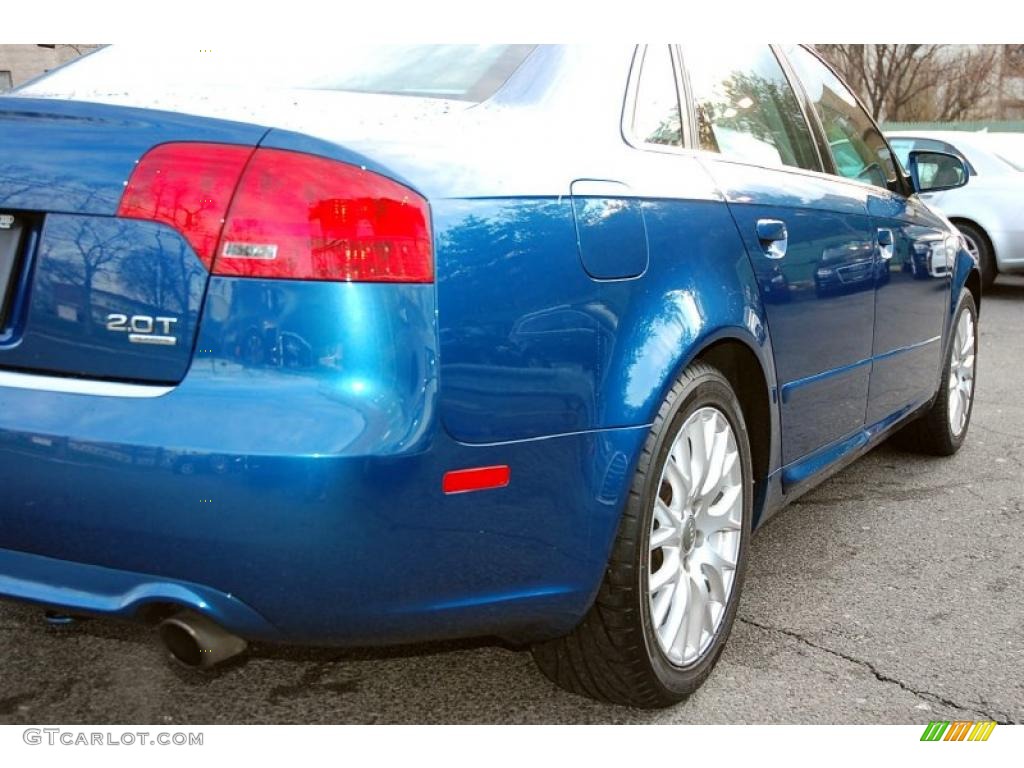 2008 A4 2.0T Special Edition quattro Sedan - Ocean Blue Pearl Effect / Light Gray photo #10