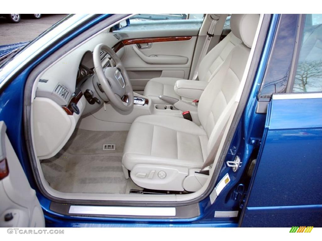 2008 A4 2.0T Special Edition quattro Sedan - Ocean Blue Pearl Effect / Light Gray photo #17