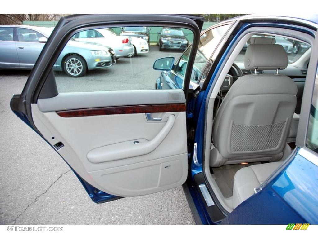 2008 A4 2.0T Special Edition quattro Sedan - Ocean Blue Pearl Effect / Light Gray photo #27