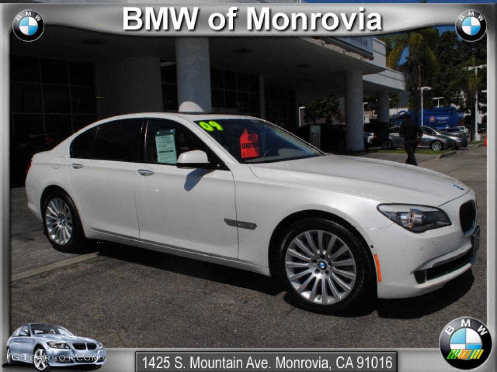 2009 7 Series 750i Sedan - Alpine White / Oyster Nappa Leather photo #1