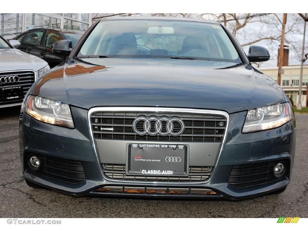 2009 A4 2.0T Premium quattro Sedan - Meteor Grey Pearl Effect / Black photo #7