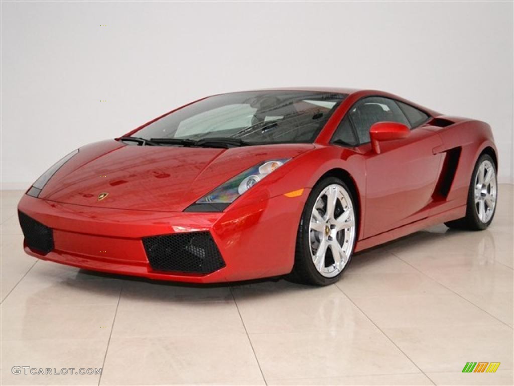 Rosso Vik 2008 Lamborghini Gallardo Coupe Exterior Photo #47586829