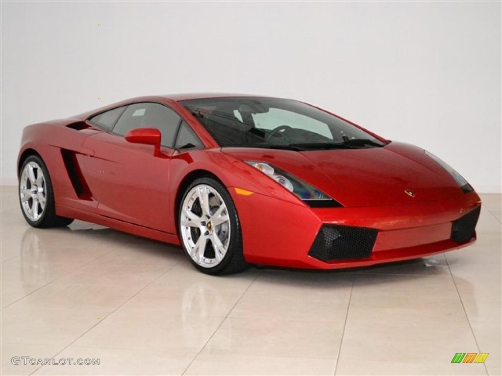 Rosso Vik 2008 Lamborghini Gallardo Coupe Exterior Photo #47586871